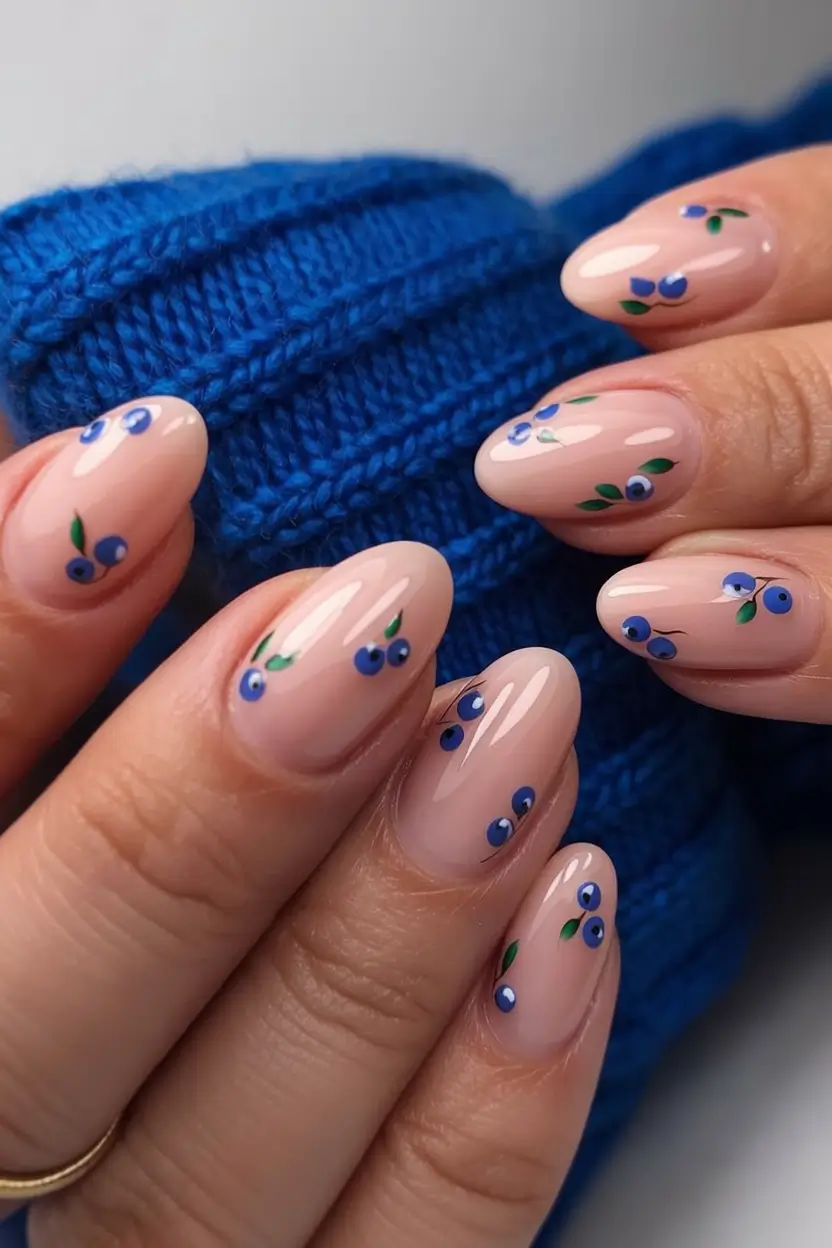 stylish nail ideas for winter 2025 2026 Blueberry Whisper