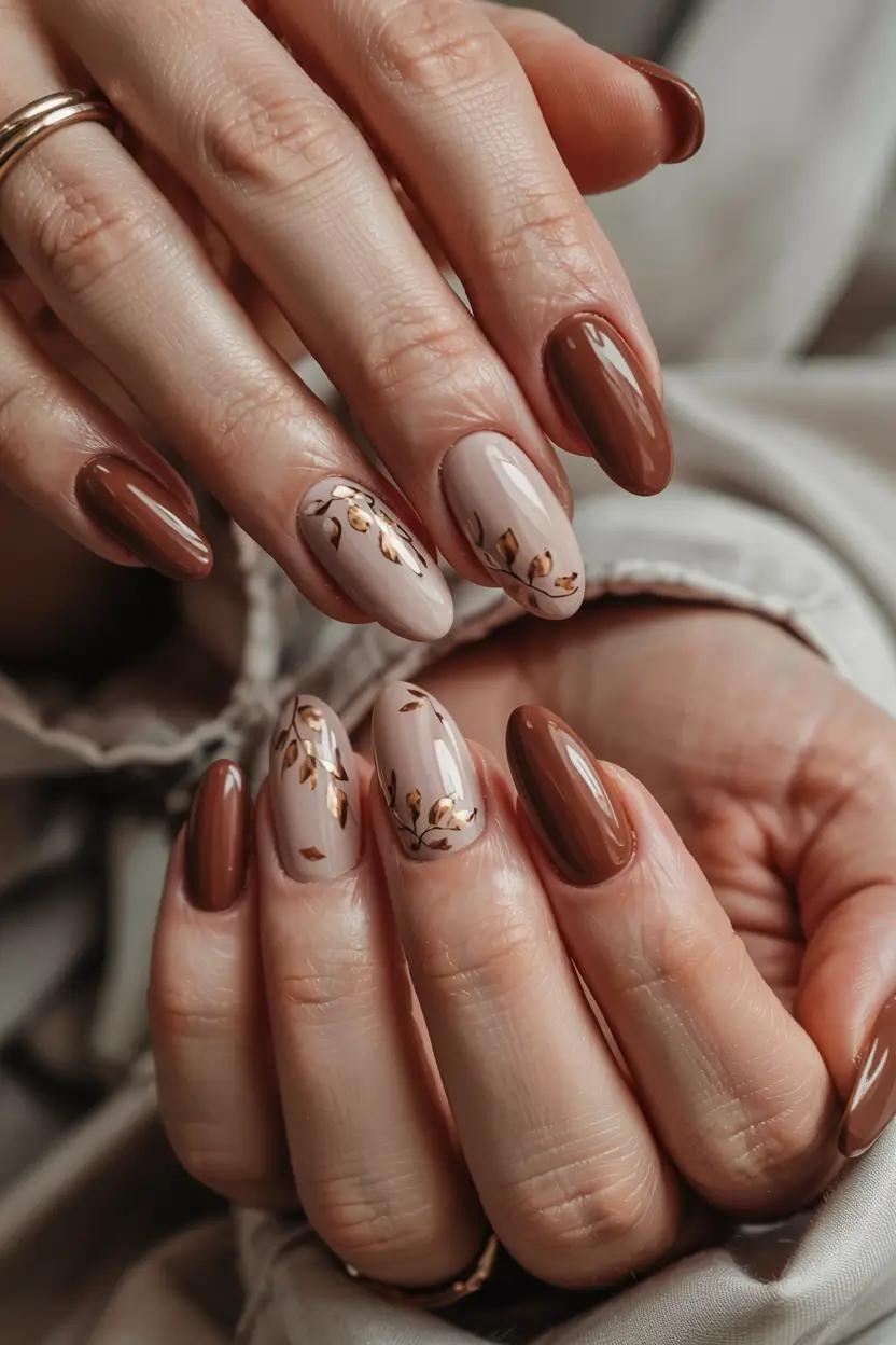 trendy almond nail shapes winter 2025 2026 Maple Leaf Muse