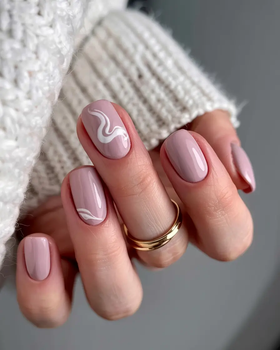 trendy simple winter nail ideas 2025 2026 Whispered Lines