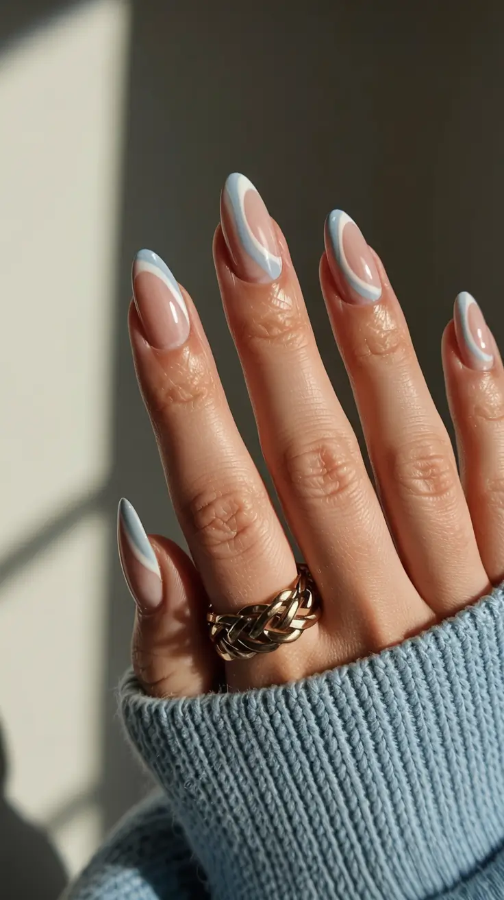 trendy simple winter nail ideas 2025 2026 Skyline Frost