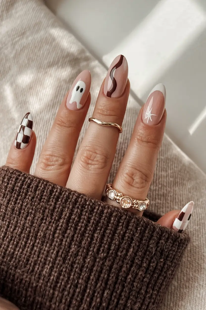 trendy simple winter nail ideas 2025 2026 Eclectic Winter Art