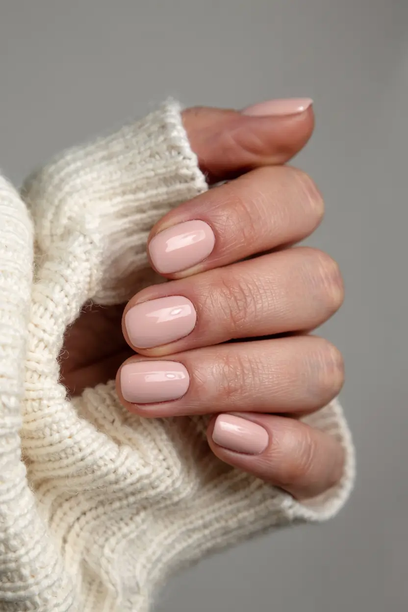 trendy simple winter nail ideas 2025 2026 Minimal Nude Revival