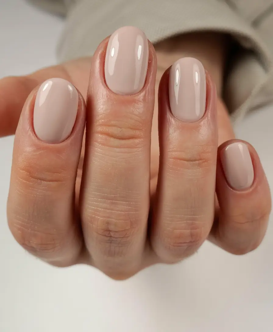 trendy winter dip nails 2025 2026 Porcelain Nude