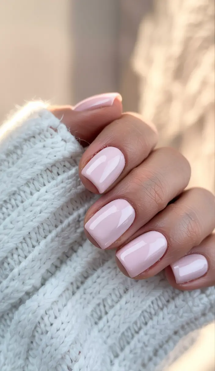 trendy winter dip nails 2025 2026 Cotton Cloud Nude