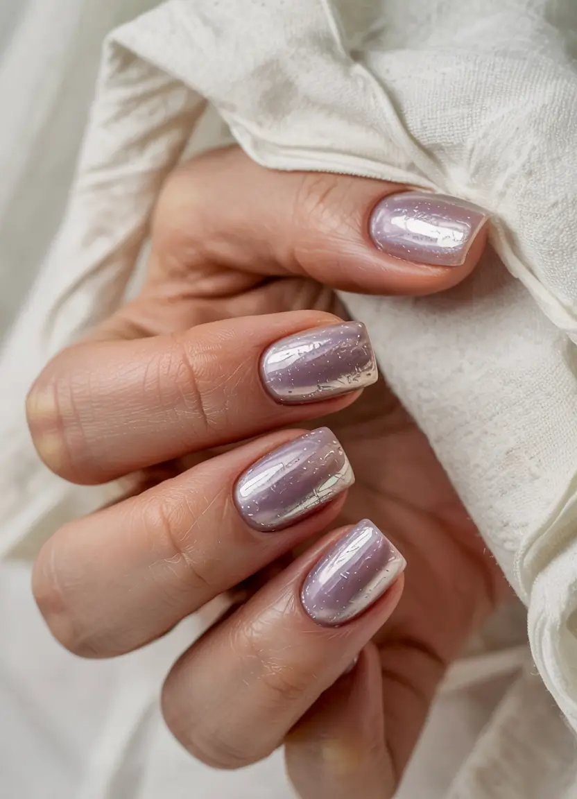 trendy winter dip nails 2025 2026 Moonlit Lilac Mirror