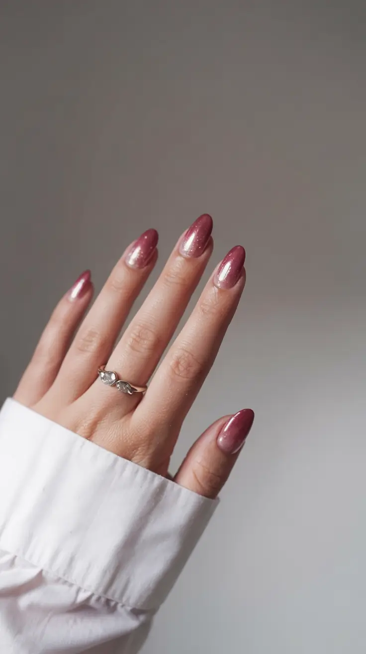 trendy winter dip nails 2025 2026 Crimson Velvet