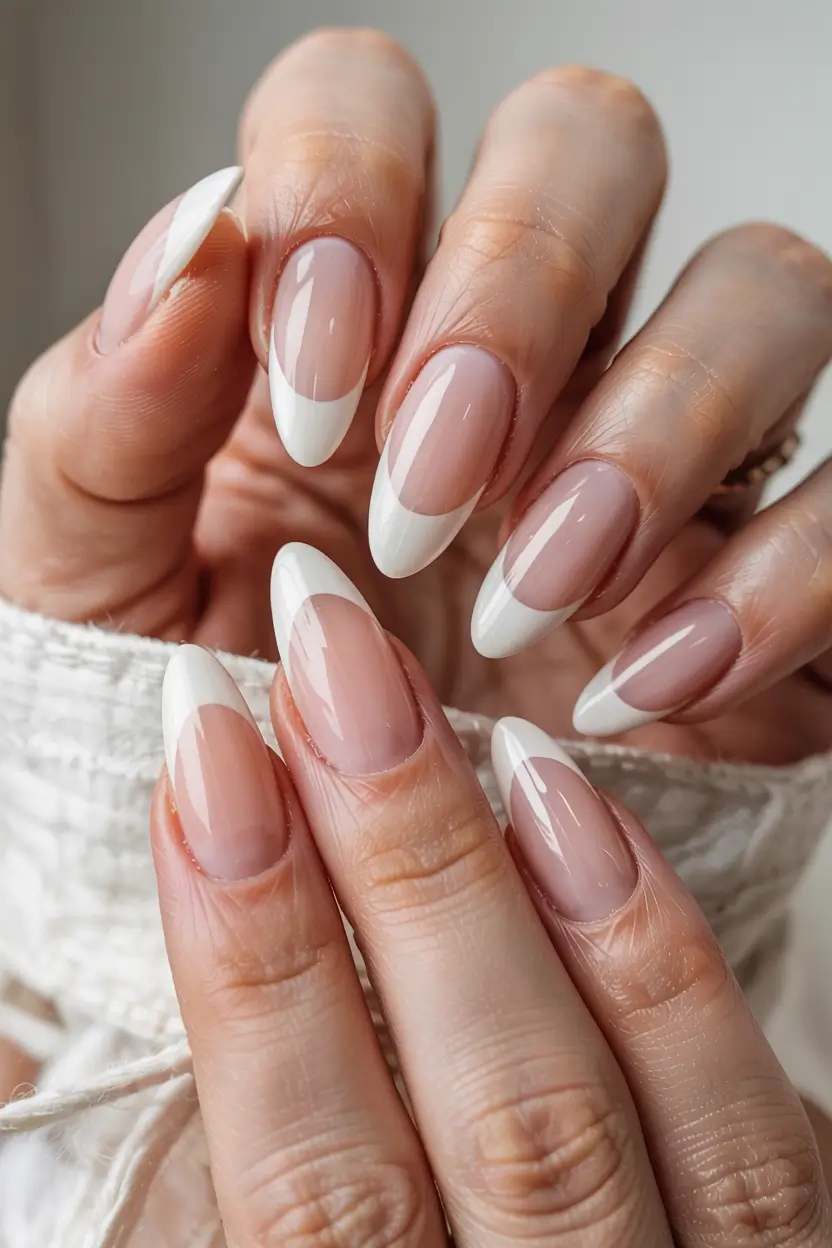 trendy winter dip nails 2025 2026 French Revival