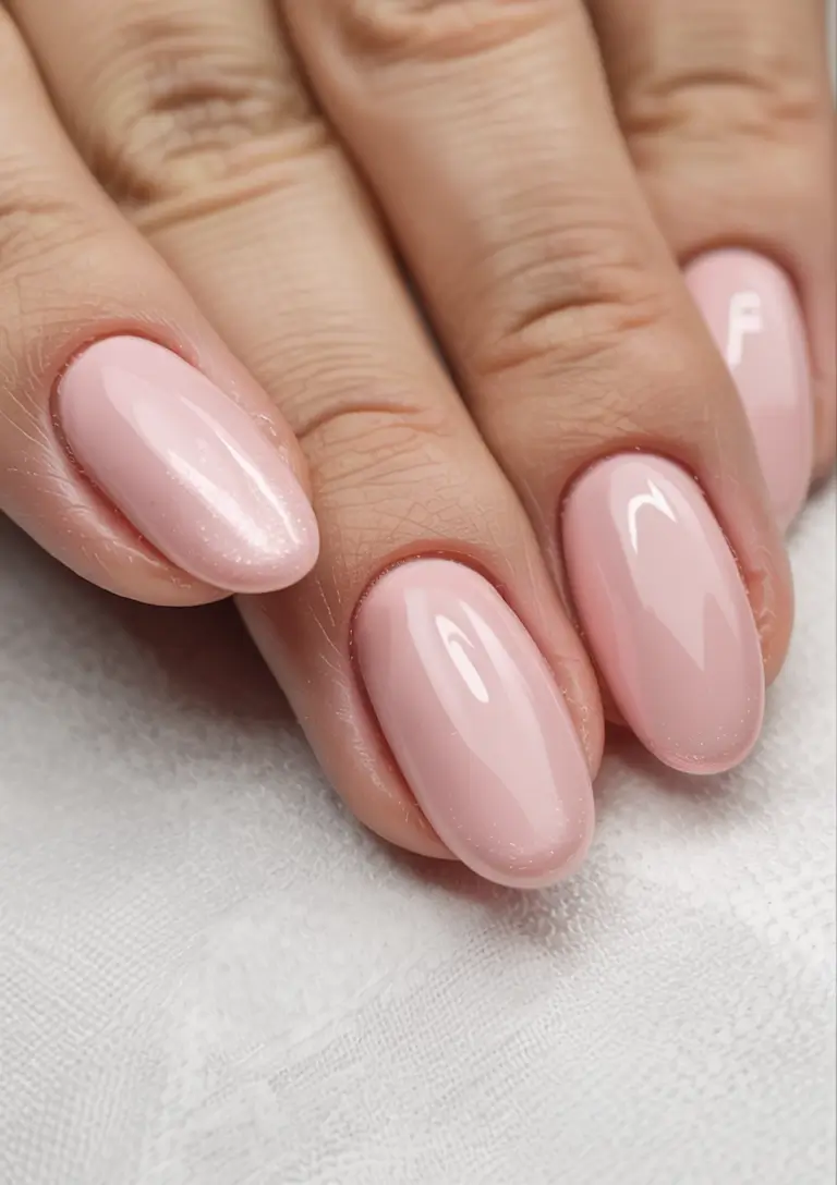 trendy winter dip nails 2025 2026 Soft Rose Cream
