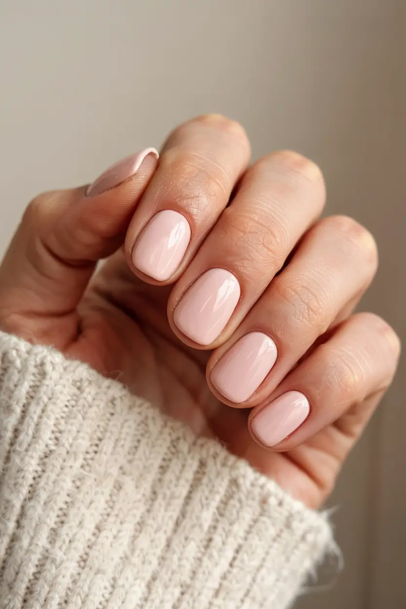 trendy winter dip nails 2025 2026 Winter Blush Glow