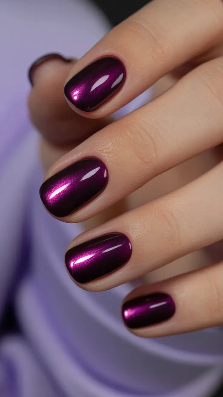 trendy winter nails 2025 2026 Amethyst Mirage