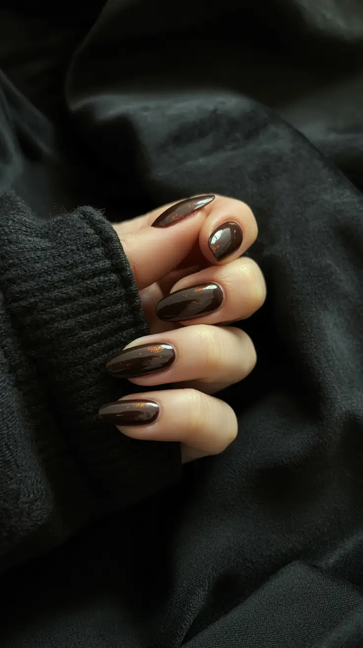 trendy winter nails 2025 2026 Espresso Glaze