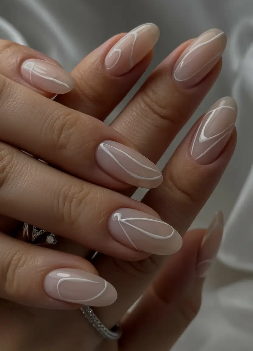 trendy winter nails 2025 2026 Whisper Lines