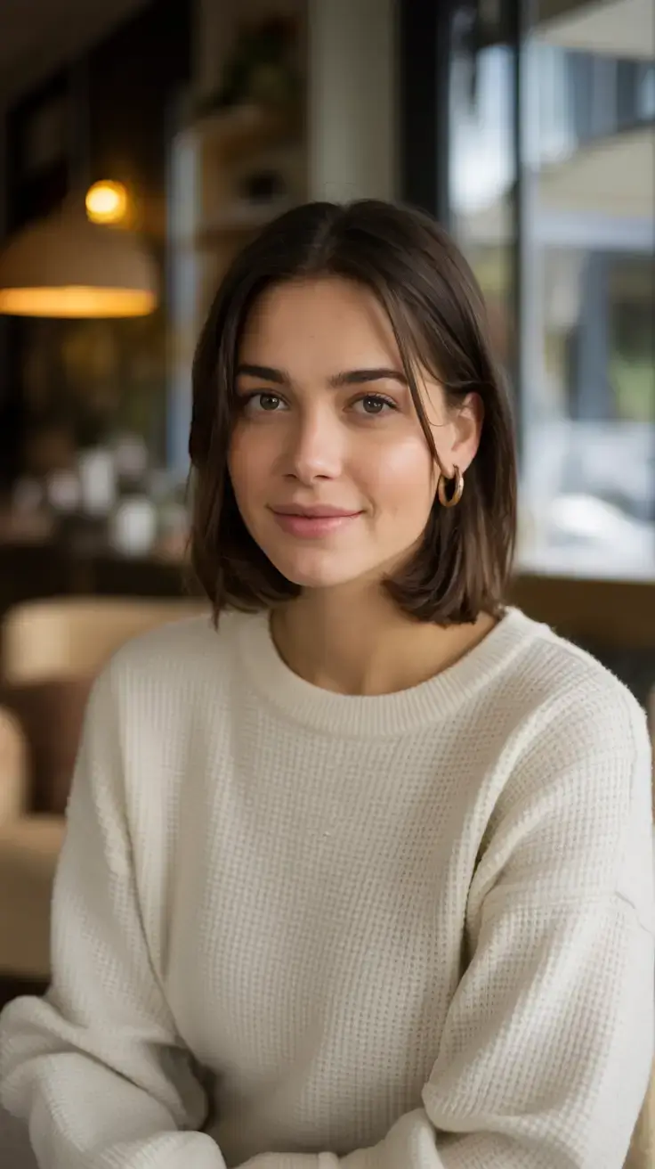 winter bob haircuts ideas 2025 202612 Relaxed Café Bob