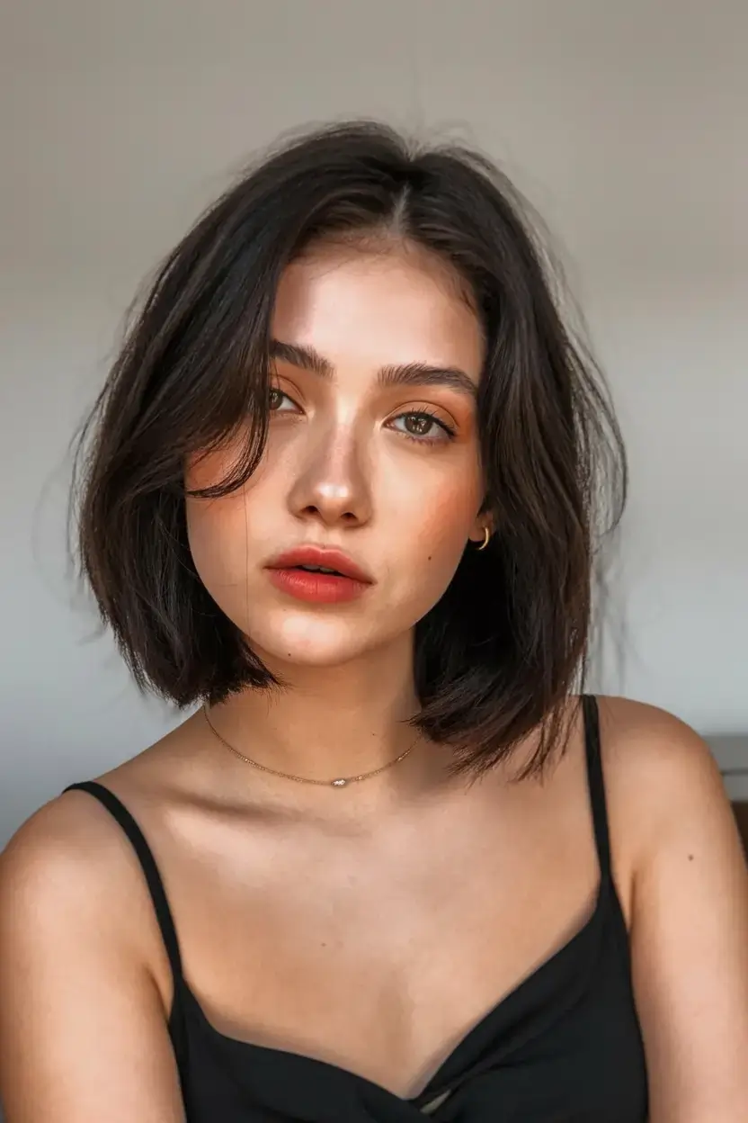 winter bob haircuts ideas 2025 202614 Romantic Tousled Bob