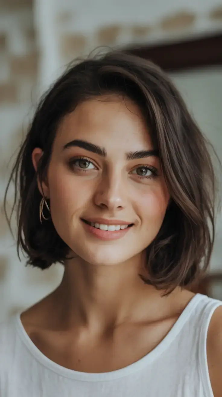 winter bob haircuts ideas 2025 202619 Natural Effortless Bob