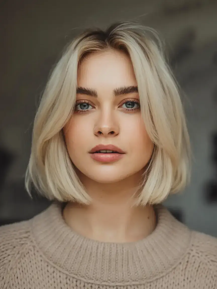 winter bob haircuts ideas 2025 202621 Scandinavian Blonde Bob