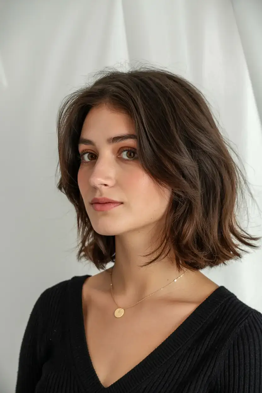 winter bob haircuts ideas 2025 202625 Layered Effortless Bob