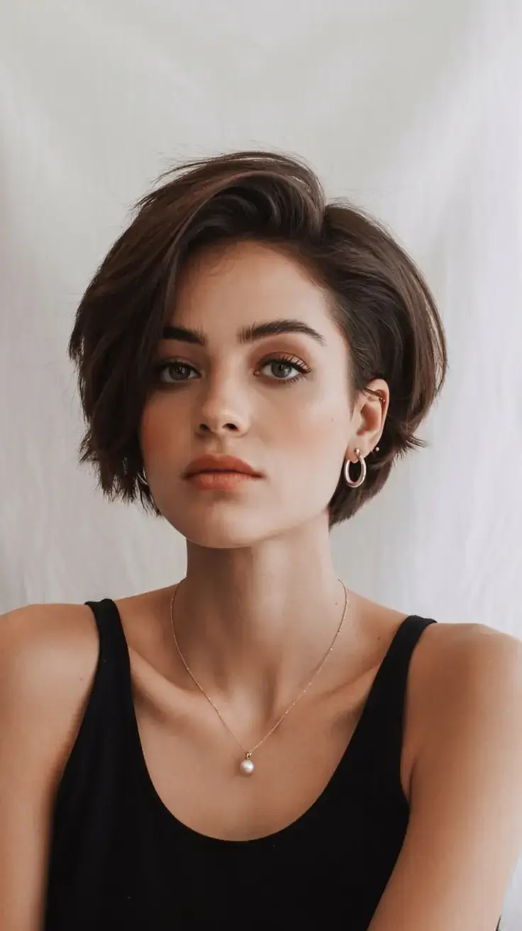 winter bob haircuts ideas 2025 20263 Modern Cropped Bob