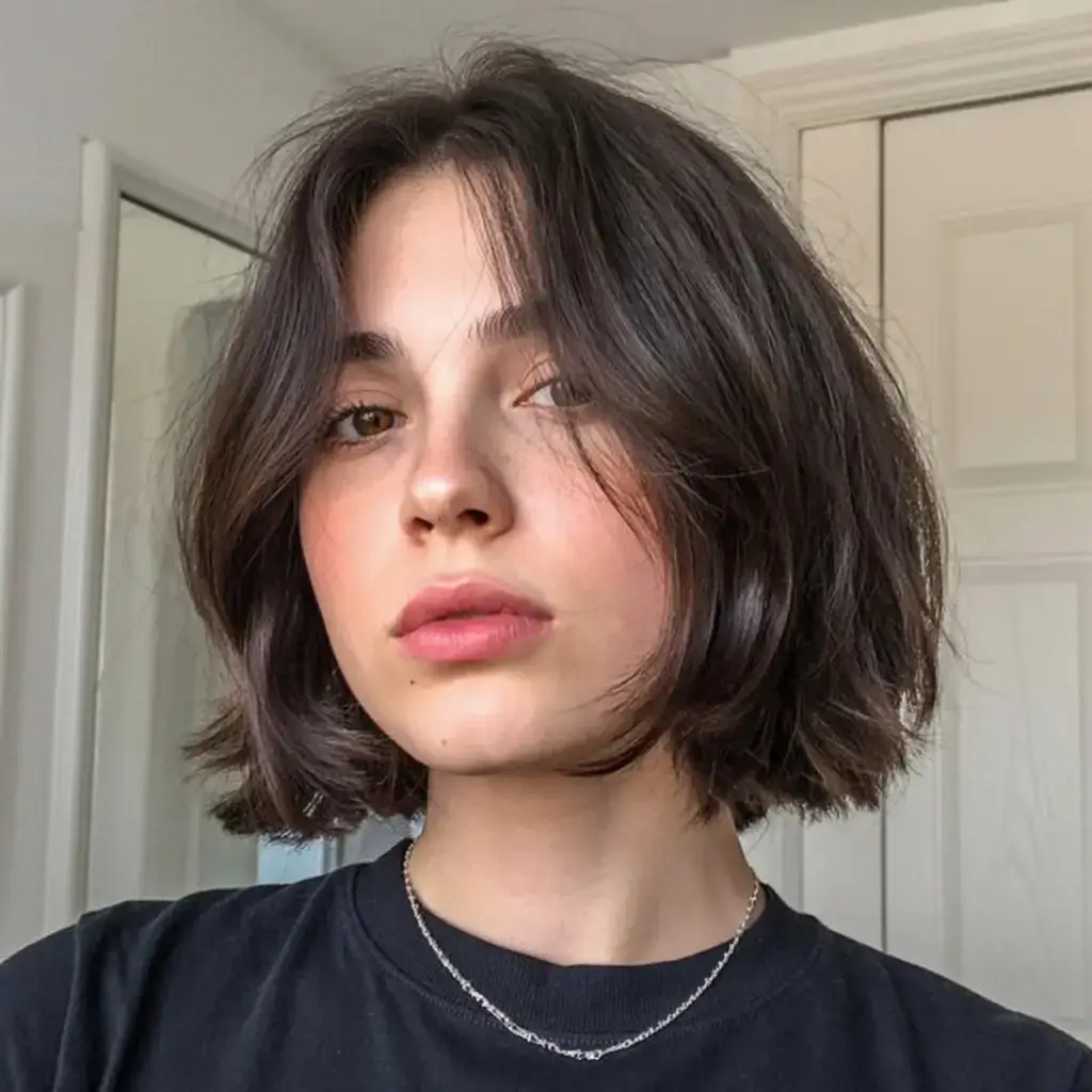 winter bob haircuts ideas 2025 20264 Soft Curtain Bob