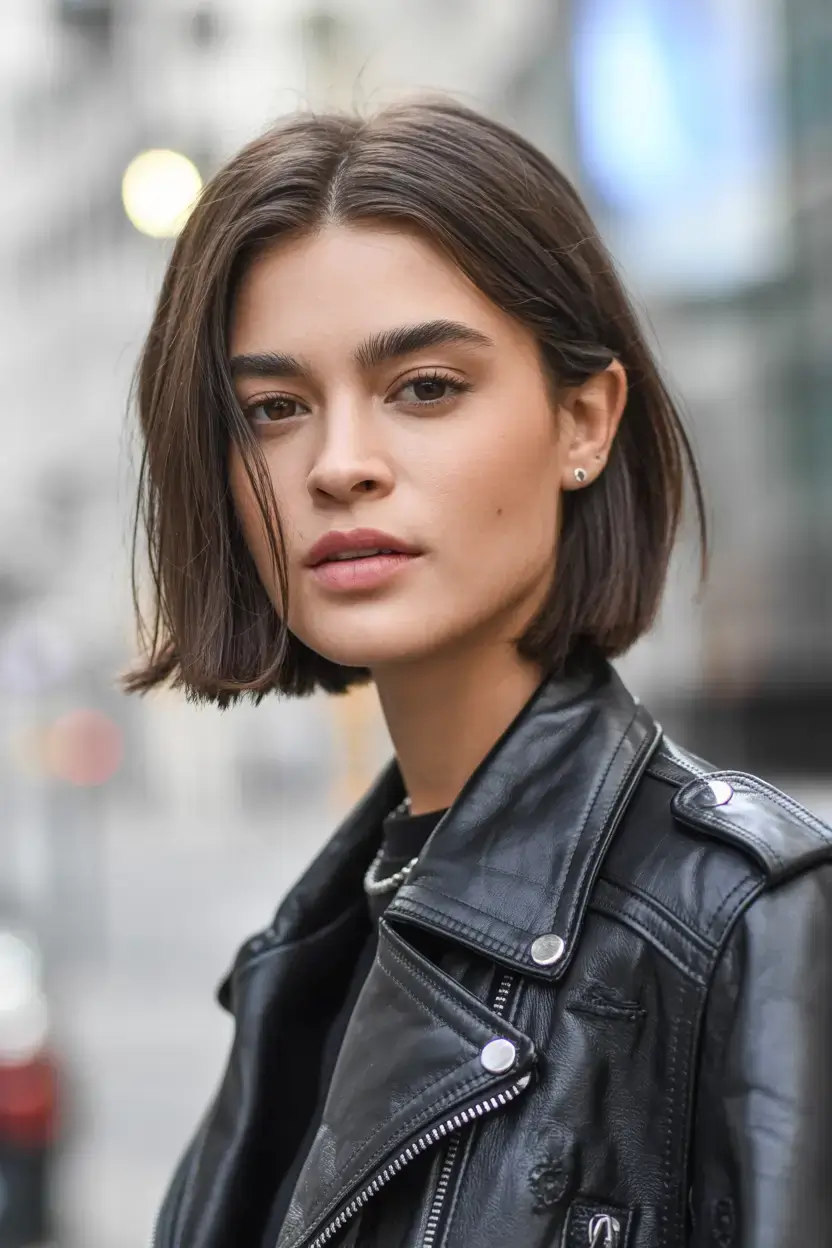 winter bob haircuts ideas 2025 20266 Polished Minimalist Bob