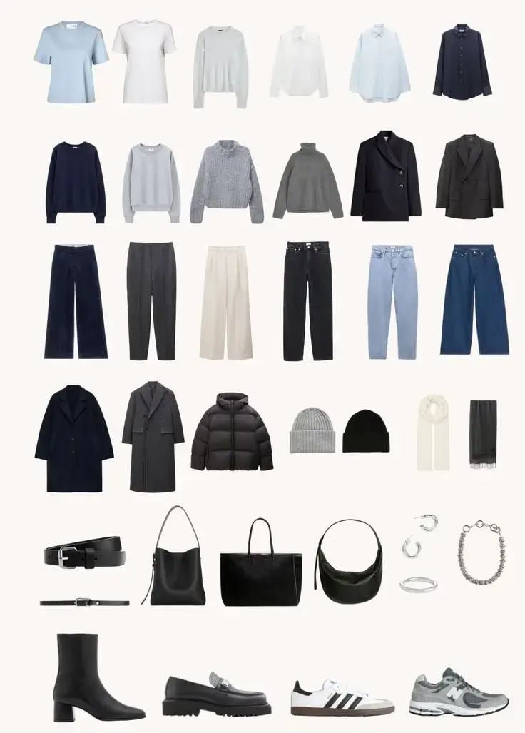 winter capsule wardrobe plus size 2025 2026 Modern Monochrome: Shades of Cool