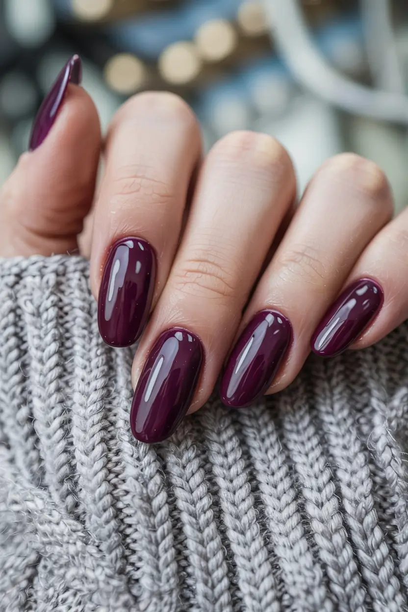 winter color nails ideas 2025 2026 Mulled Wine Allure
