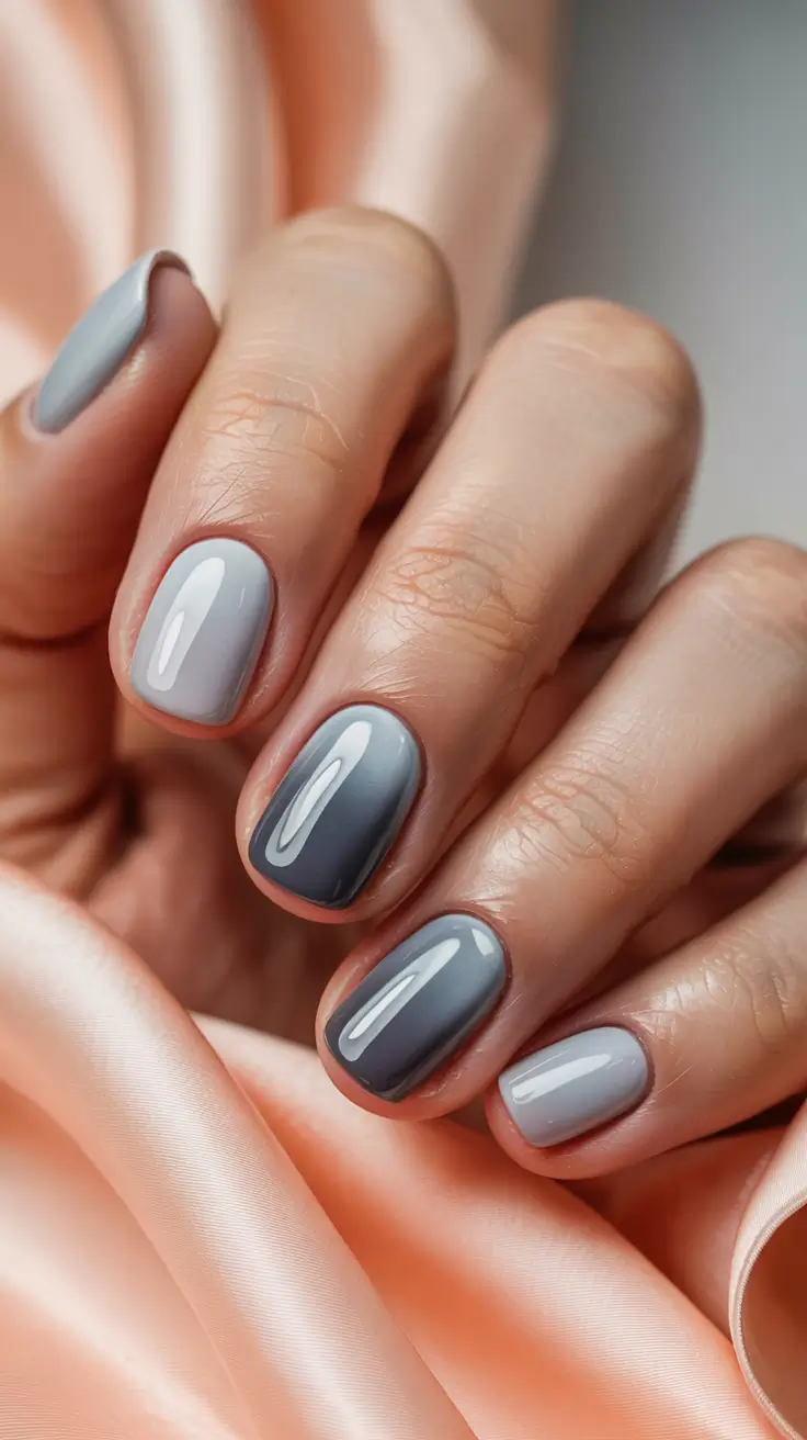 winter color nails ideas 2025 2026 Foggy Ombre Grace