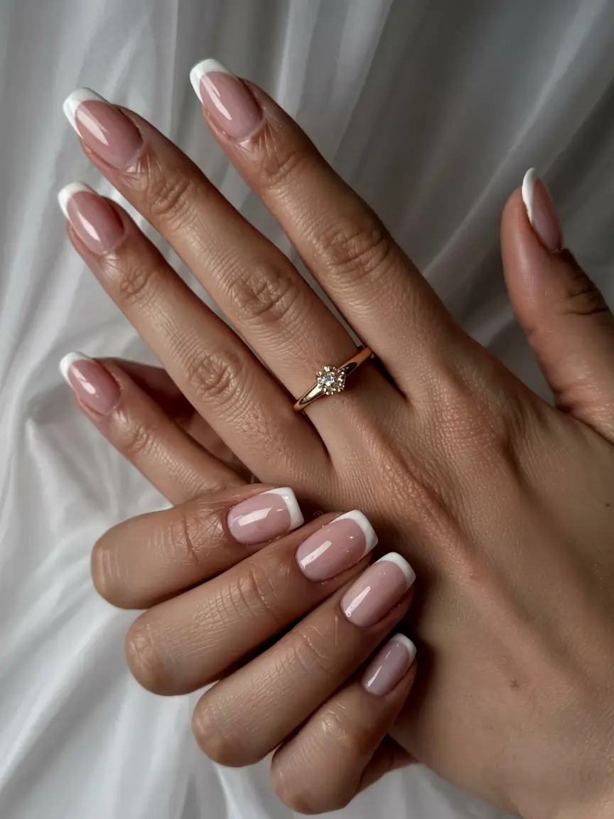 winter french tip nails 2025 2026 Classic Revival with Modern Energy