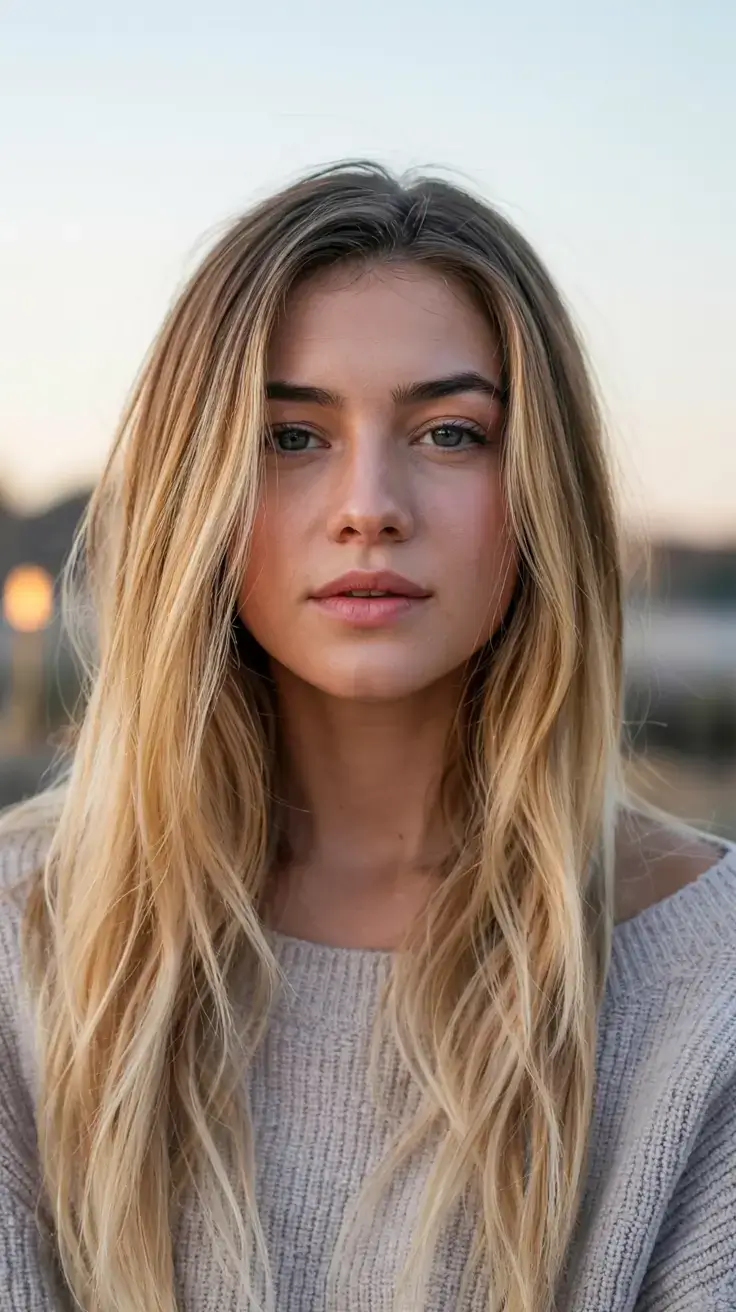 winter haircuts and colors ideas 2025 2026 Golden Sand Layers for Effortless Warmth