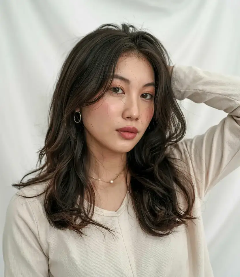 winter haircuts and colors ideas 2025 2026 Layered Espresso Elegance