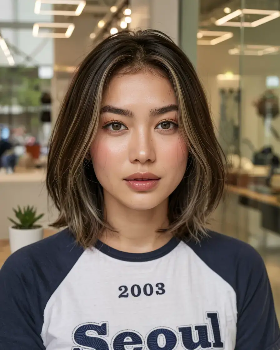winter haircuts for round faces ideas 2025 2026 Modern Volume Bob