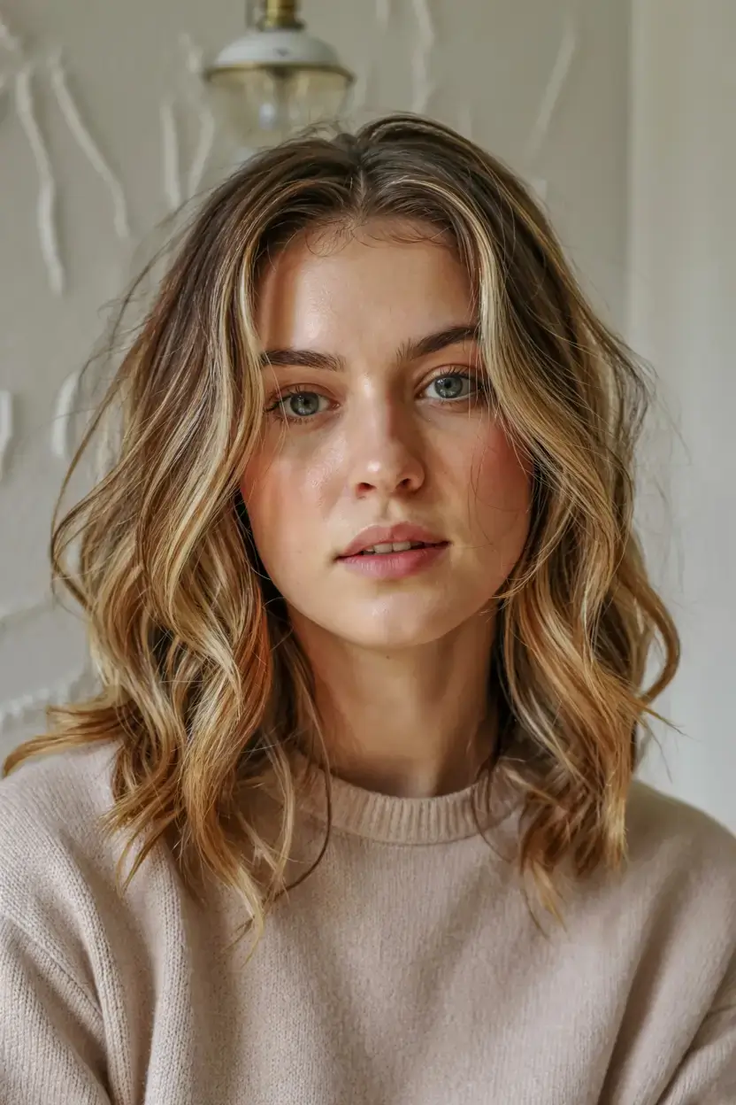 winter haircuts ideas 2025 2026 Soft Blonde Bob with Tousled Finish