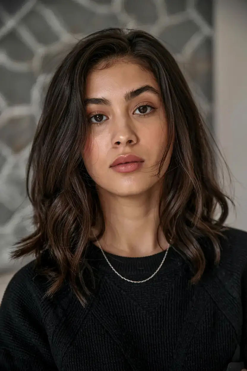 winter haircuts ideas 2025 2026 Minimalist Collarbone Bob