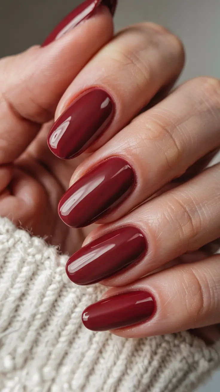 winter manicure colors 2025 2026 Mulled Wine
