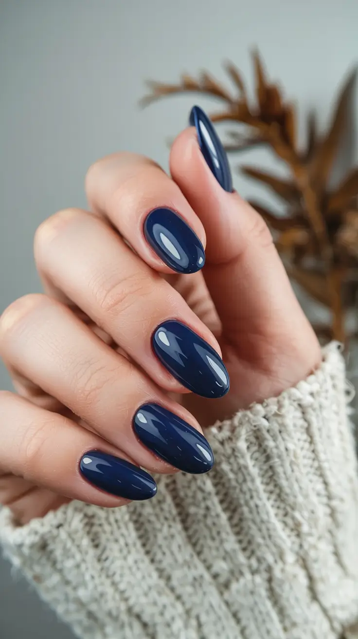 winter manicure colors 2025 2026 Midnight Wool