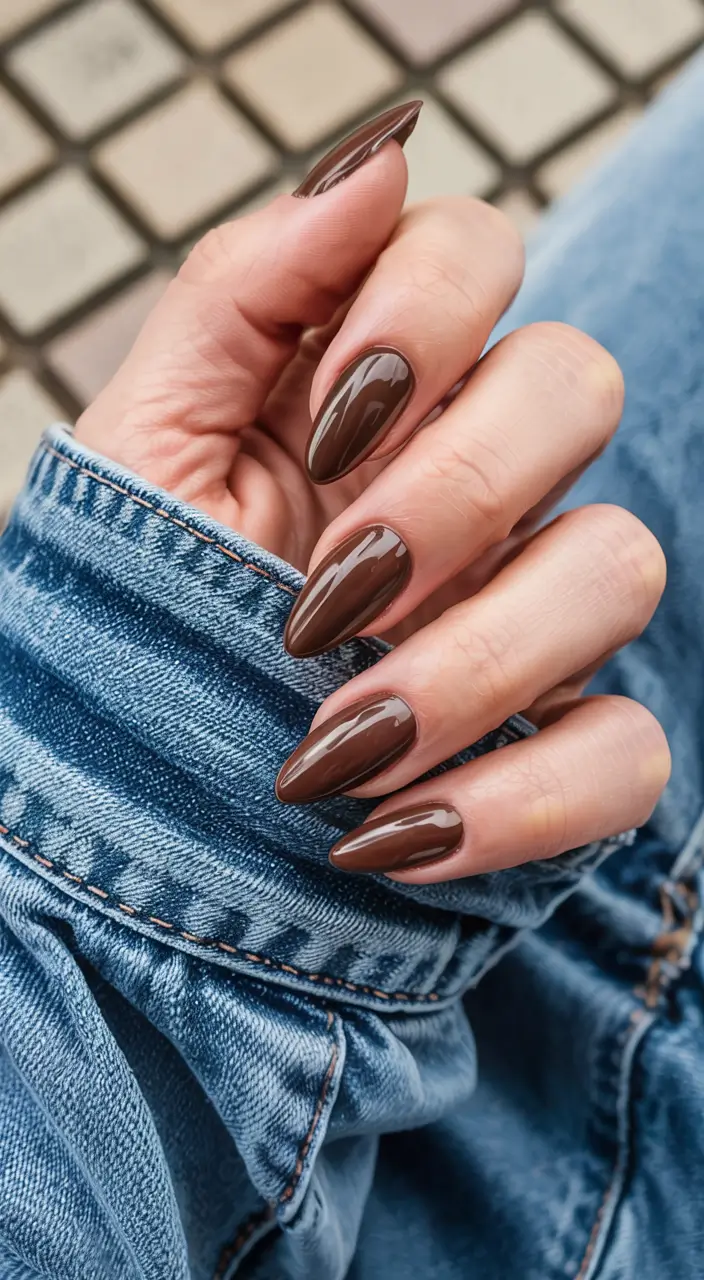 winter manicure colors 2025 2026 Espresso Layer