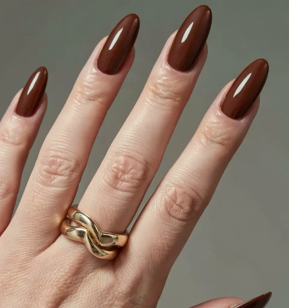 winter manicure colors 2025 2026 Classic Cocoa