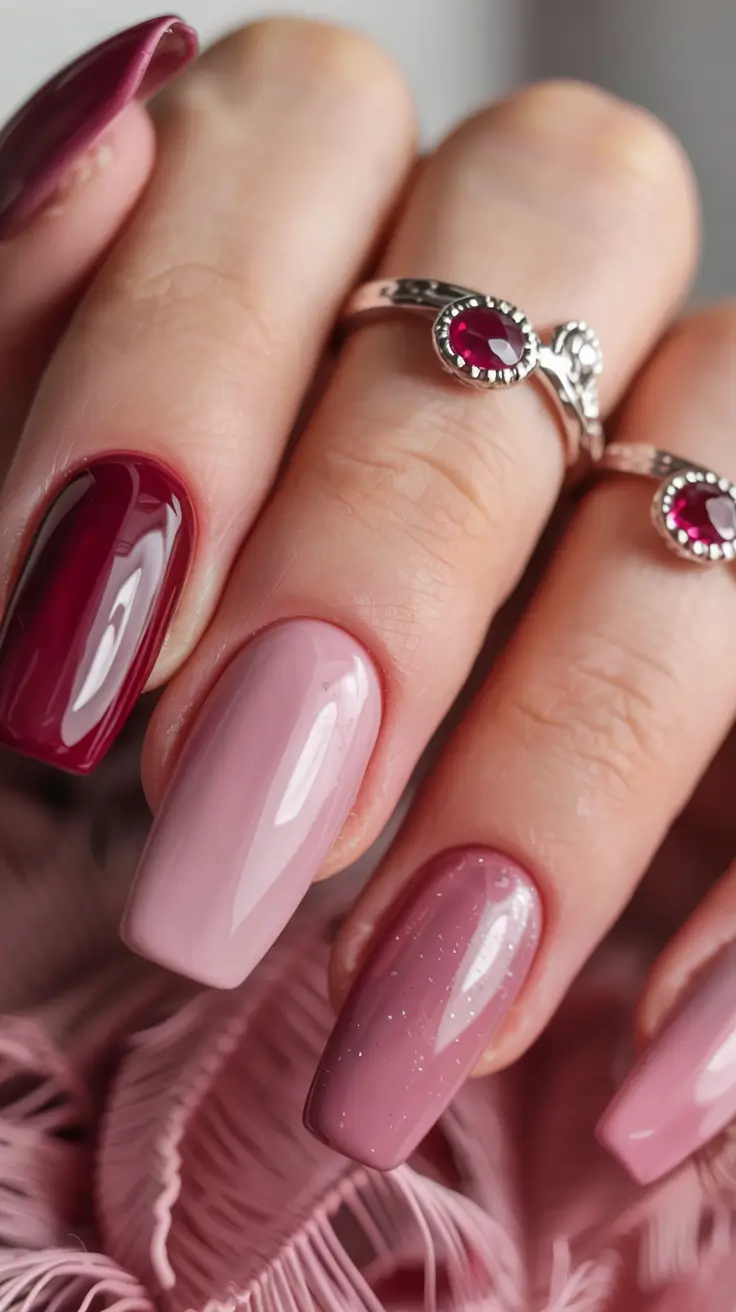 winter manicure colors 2025 2026 Velvet Rosé Ombre