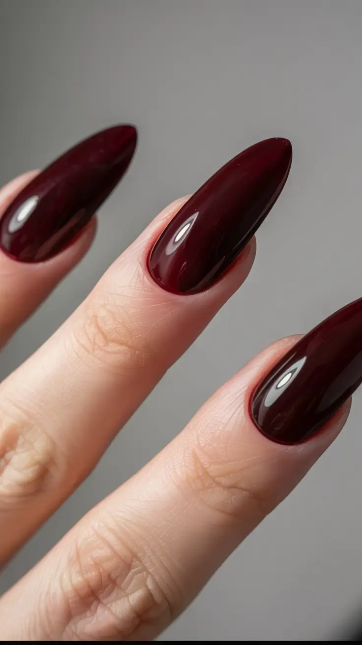 winter manicure colors 2025 2026 Velvet Merlot