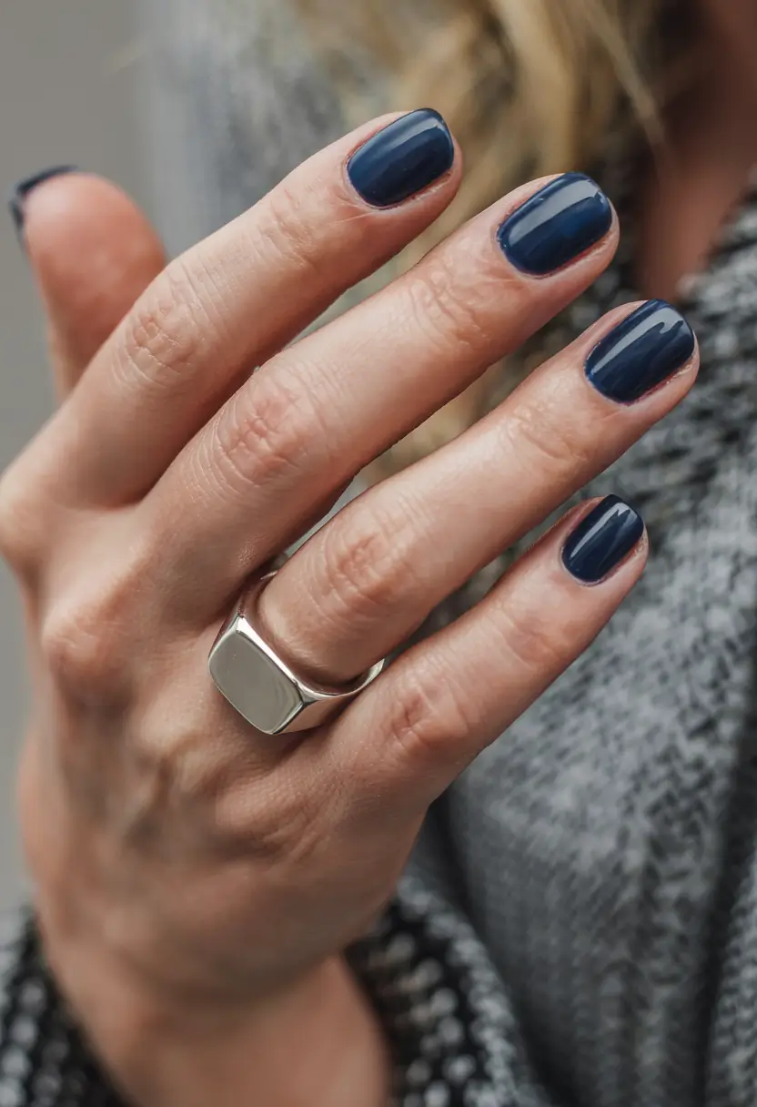 winter manicure colors 2025 2026 Smoky Denim