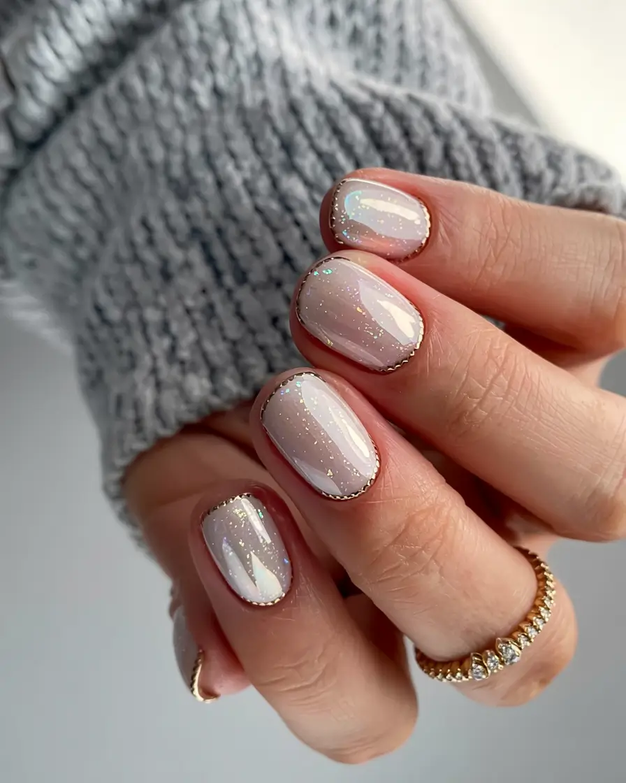 winter manicure ideas 2025 2026 Snowflake Aura