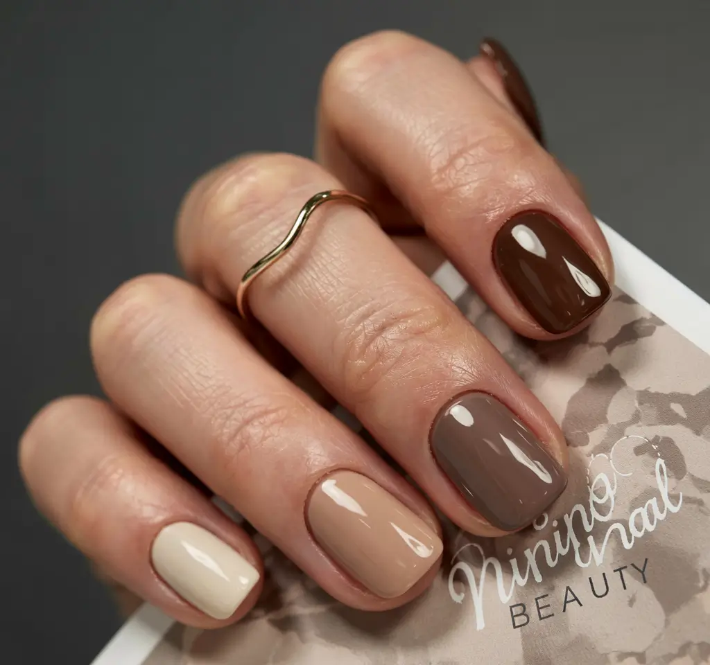 winter manicure ideas 2025 2026 Cocoa Gradient