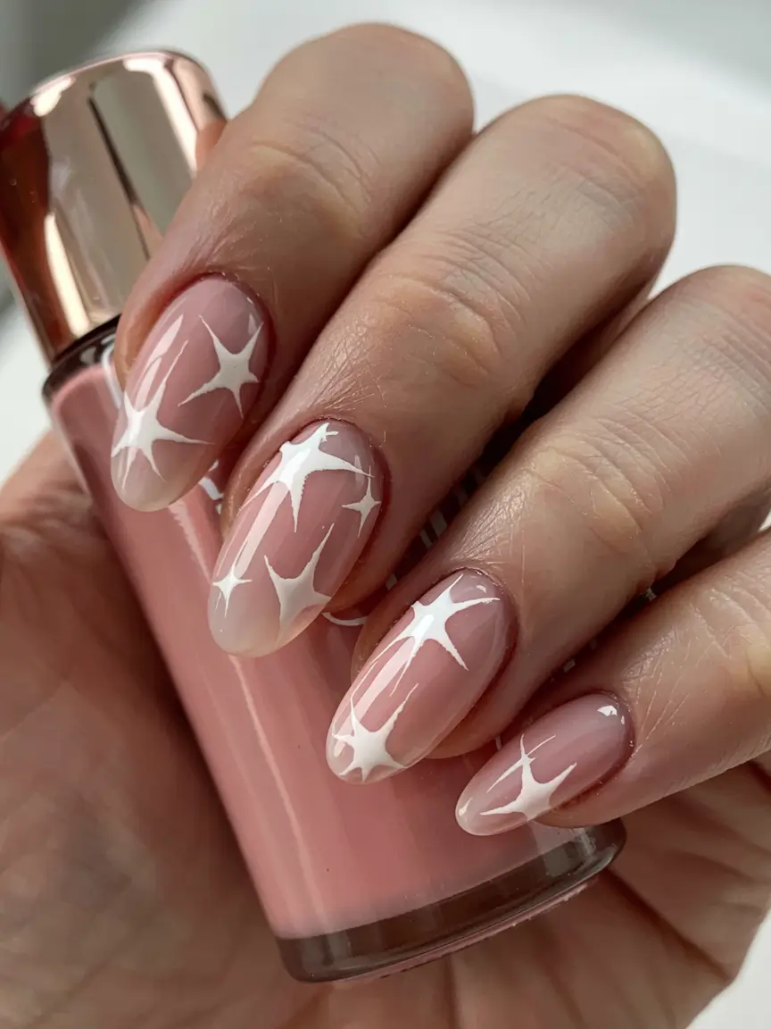 winter nail inspo 2025 2026 Starlight Spark