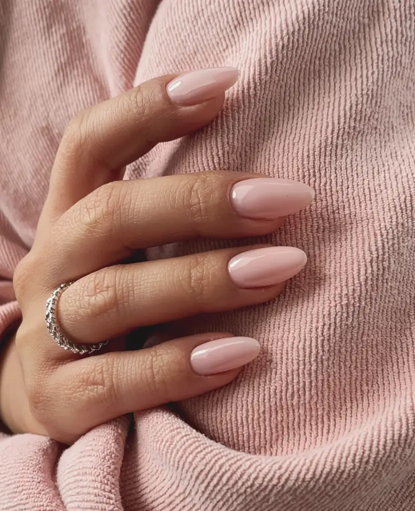 winter nail inspo 2025 2026 Soft Blush Serenity