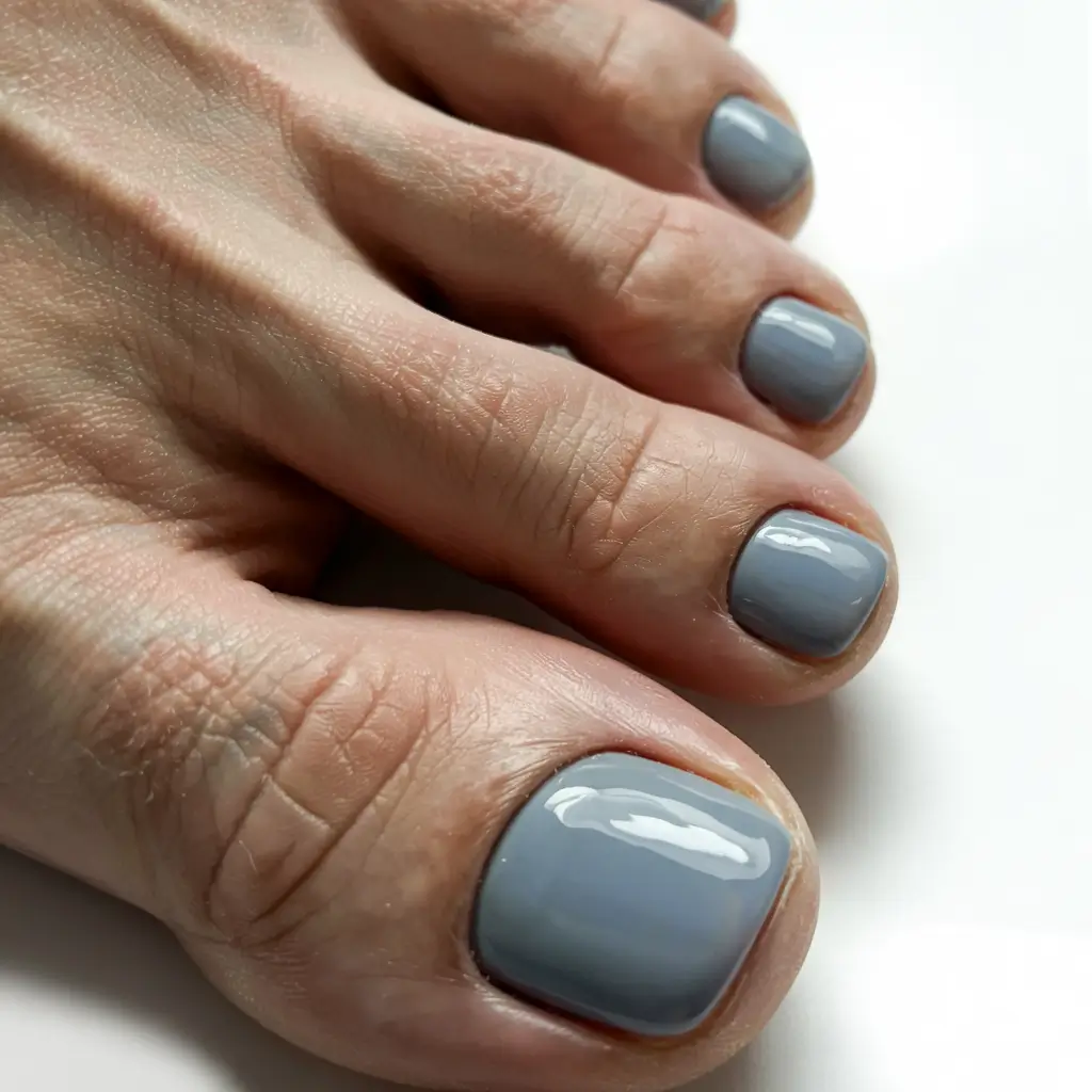 winter nails toe ideas 2025 2026 Foggy Steel Grace