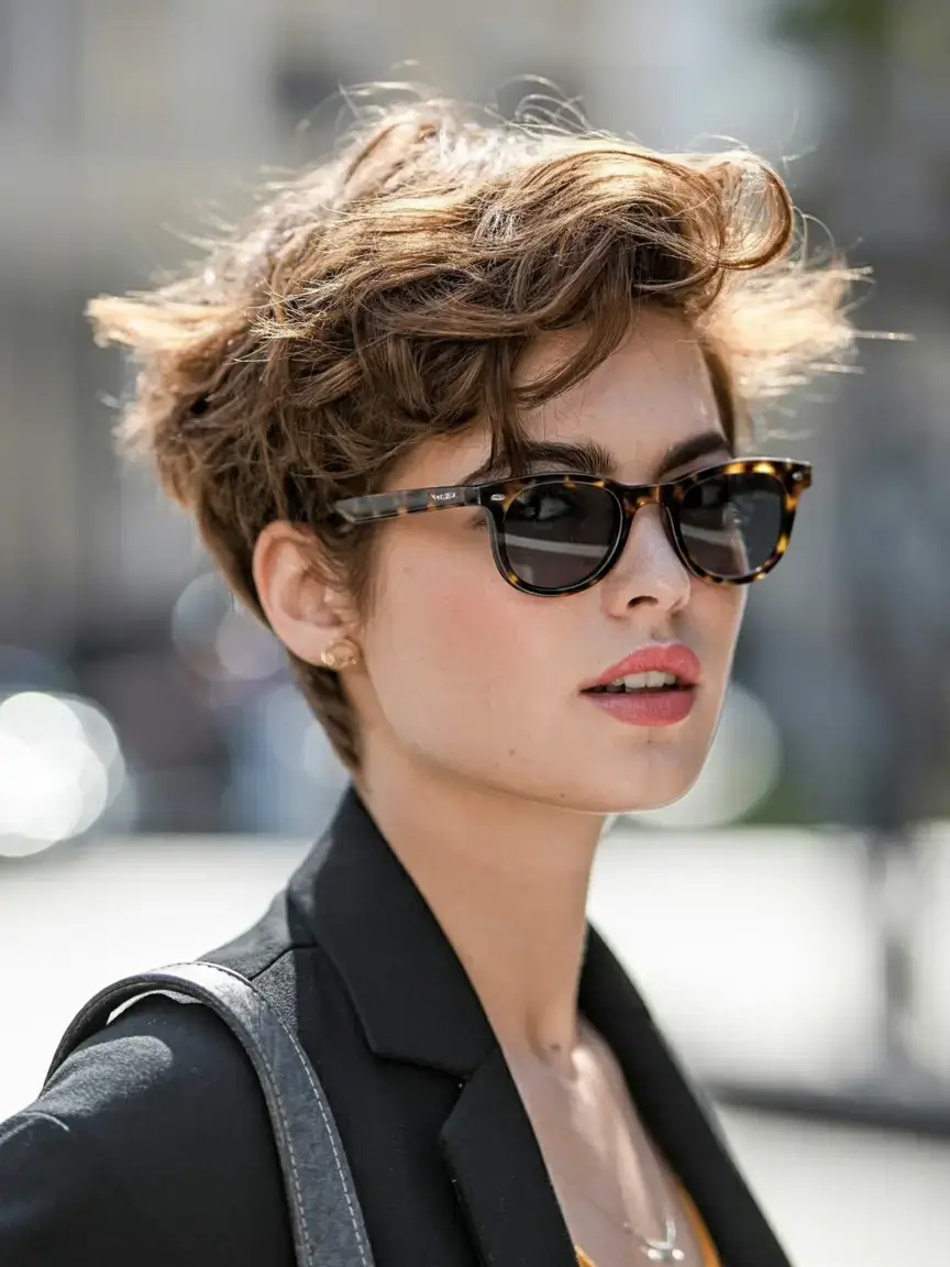 winter pixie haircuts ideas 2025 2026 Urban Chic Tousled Pixie