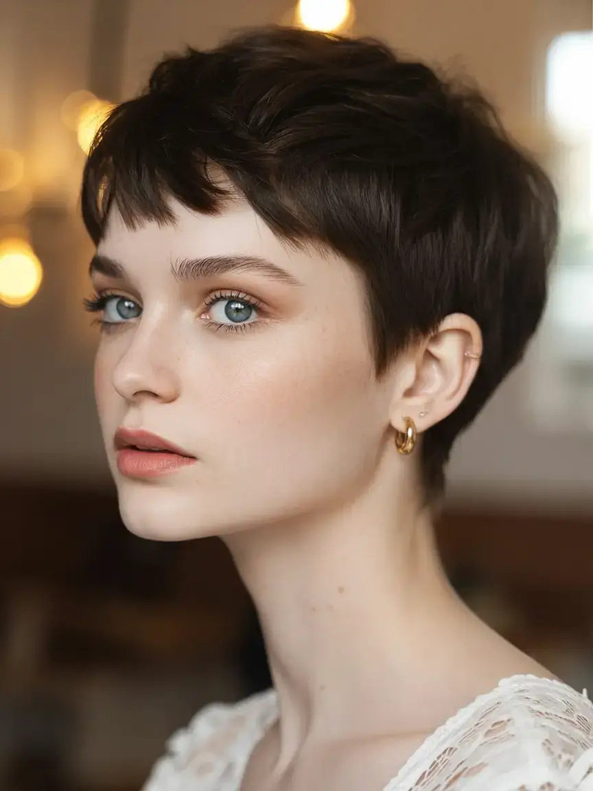 winter pixie haircuts ideas 2025 2026 Minimalist Micro Pixie