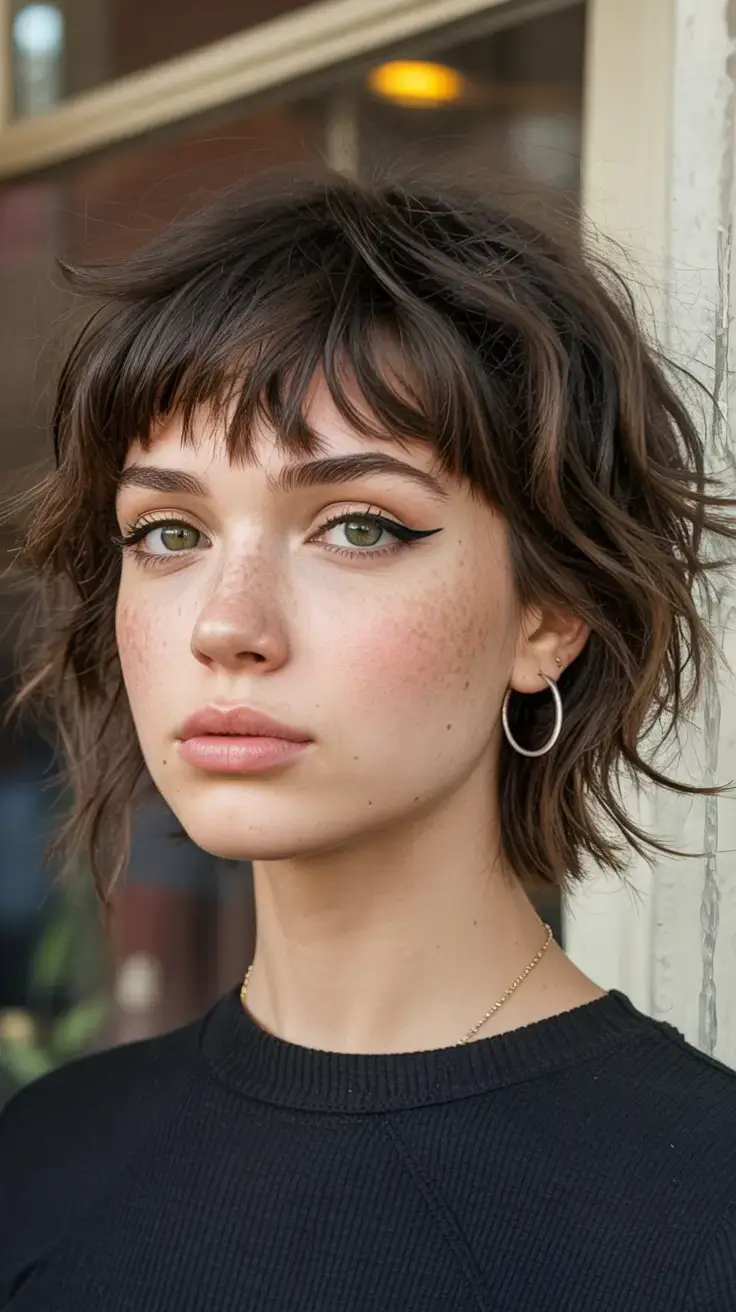 winter pixie haircuts ideas 2025 2026 Messy Shag-Inspired Pixie