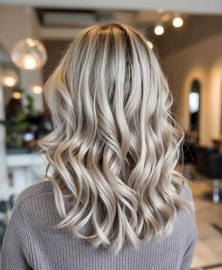 ash blonde hair color 2026+Winter Platinum Ash with Sculpted Shine