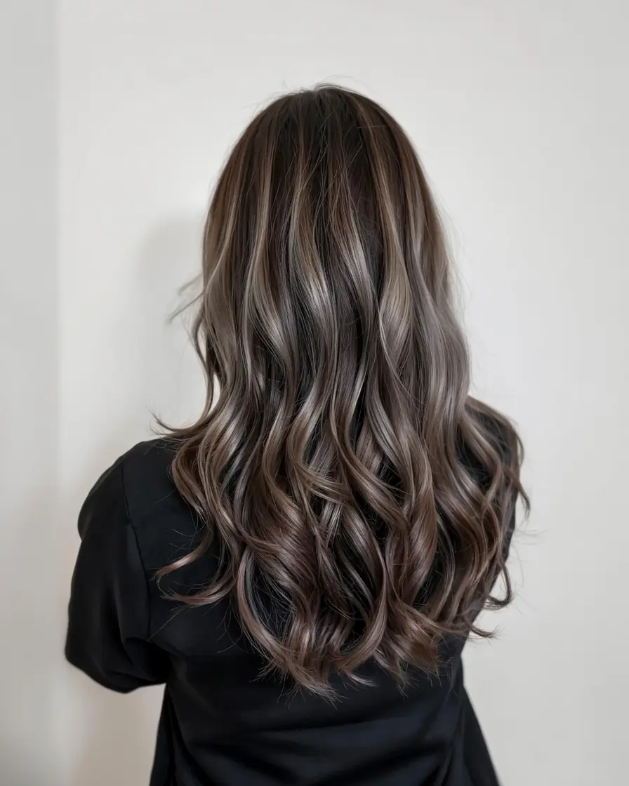 ash brown hair color 2026 Dimensional Ash Layers with Cool-Depth Finish